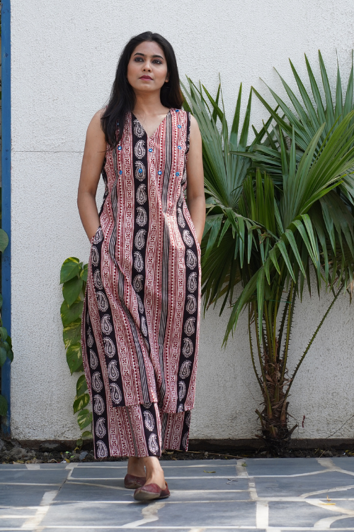 Bebaak Morni Cotton Tunic Dress Set For Women Online
