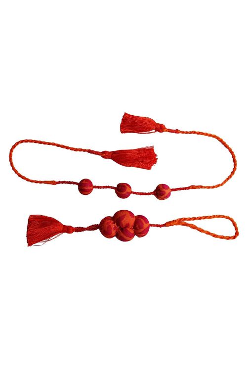 Antarang- Kesari Potli Bhai And Bhabhi Rakhi, 100% Cotton, Made By Divyang Rural Women