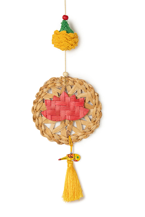 Greenkraft Marigold Lotus Handcrafted Banana Hanging - Set Of 2