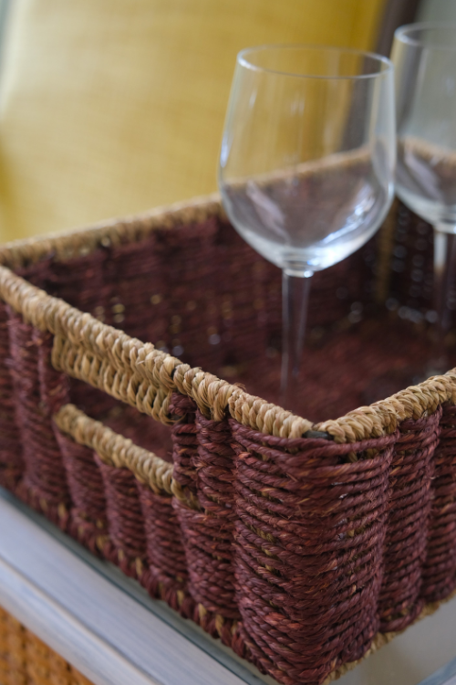 Kadam Haat Handmade Brown Bathroom Organiser Set Of 2