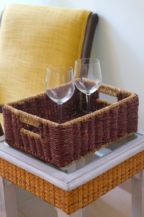 Kadam Haat Handmade Brown Bathroom Organiser Set Of 2