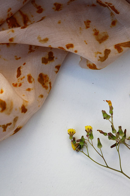 Mulya "KASHTI" Eco Printed Cotton Silk Yardage