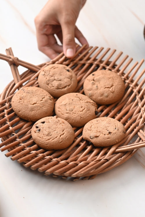 Kadam Haat Handmade Wicker Small Tray - Brown