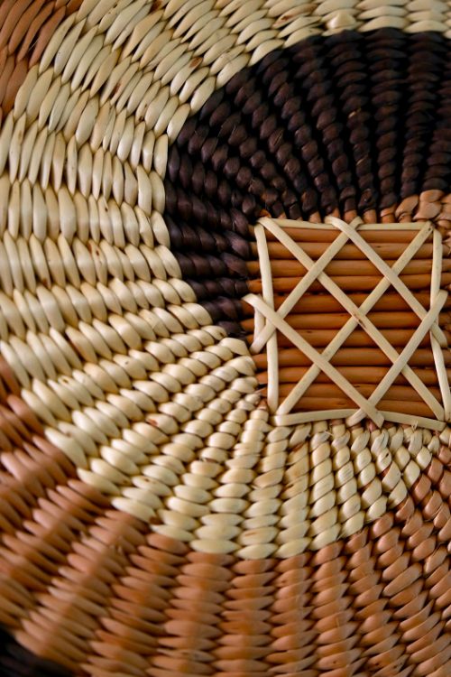 Kadam Haat Handmade Wicker Wall Plate Set of 3 (9" + 12" + 15")