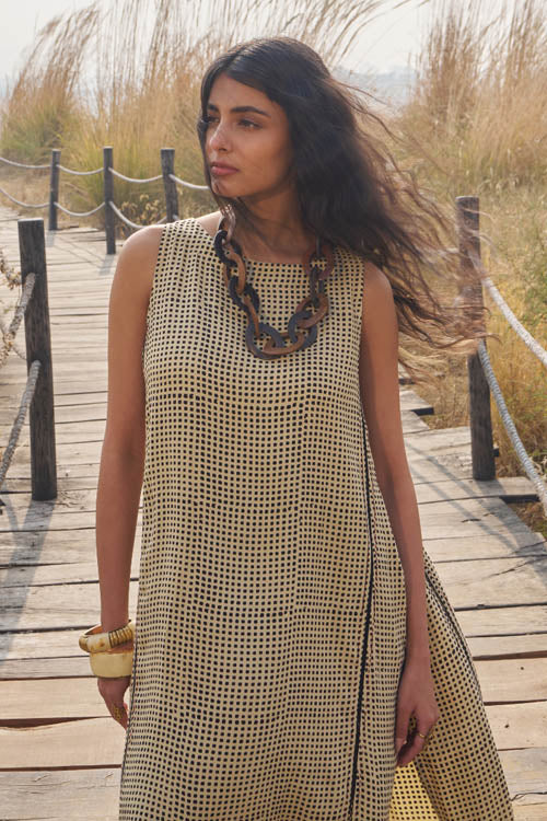 Dharan Kantha Embroidery "Black Glam Co-Ord Set"