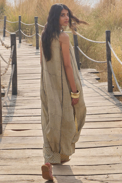 Dharan Kantha Embroidery "Black Glam Co-Ord Set"