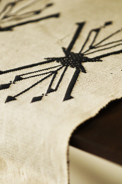 Okhai "Dhansiri" Handwoven Pure Cotton Table Runner