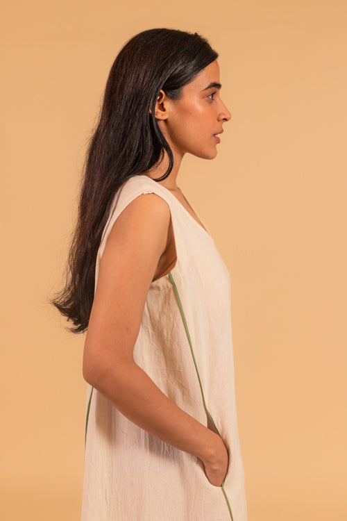 Moralfibre Sleeveless V Neck  Dress From "Shapes Collection "