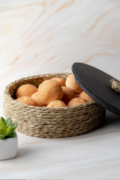 Kadam HaatHandmade Sabai Grass Roti Box - Natural