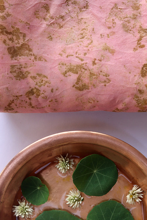 Mulya "Baboon" Eco Printed Habutai Silk Yardage