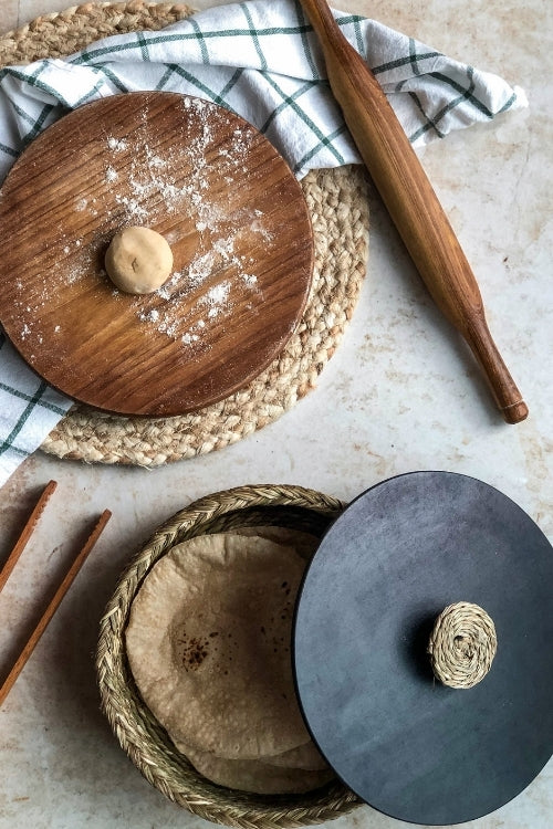 Kadam HaatHandmade Sabai Grass Roti Box - Natural