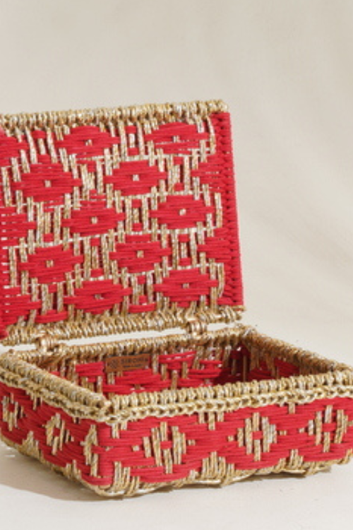 Sirohi Starlight Storage Box | Red & Gold