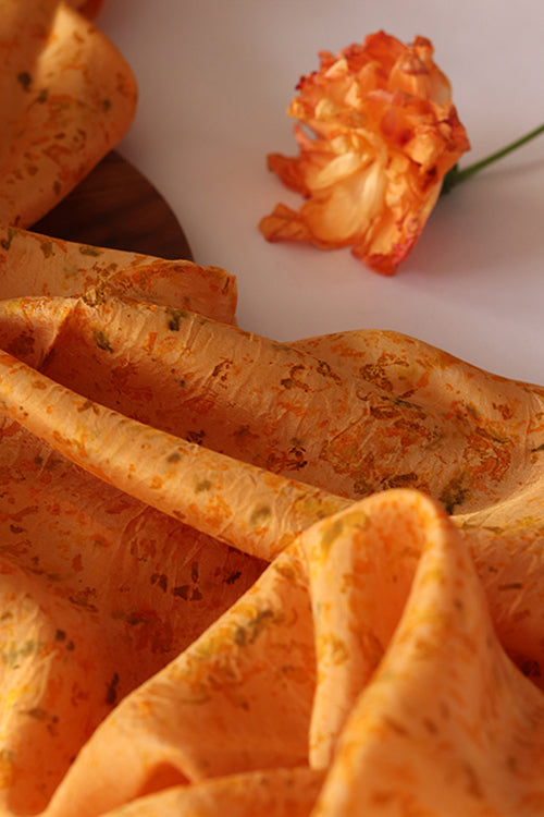 Mulya "Gulanchi" Eco Printed Habutai Silk Yardage