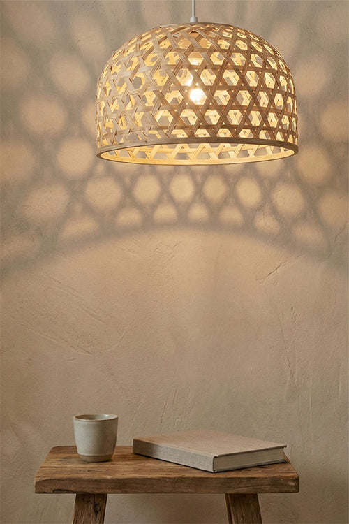Greenkraft Elara Handcrafted Bamboo Lampshade