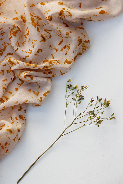 Mulya "KASHTI" Eco Printed Cotton Silk Yardage