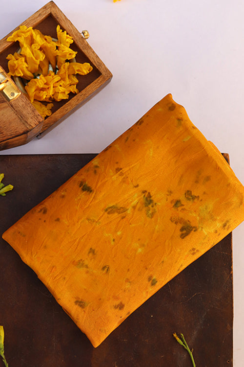 Mulya "Nauranga" Eco Printed Habutai Silk Yardage