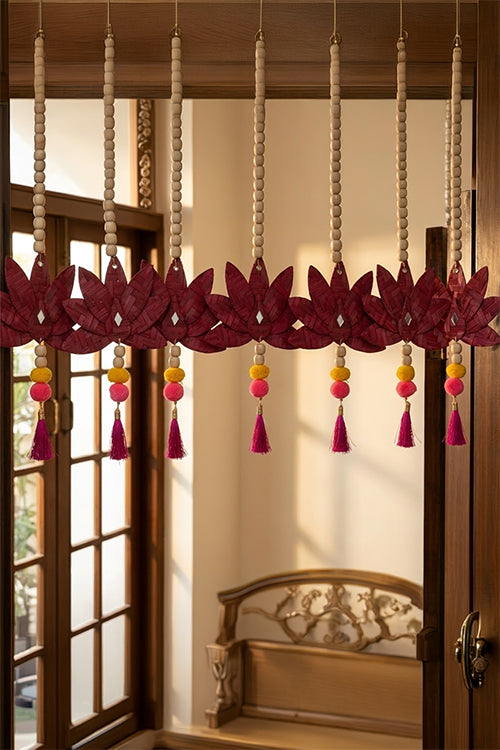 Greenkraft Padma Handcrafted Bamboo Hanging - Set Of 2
