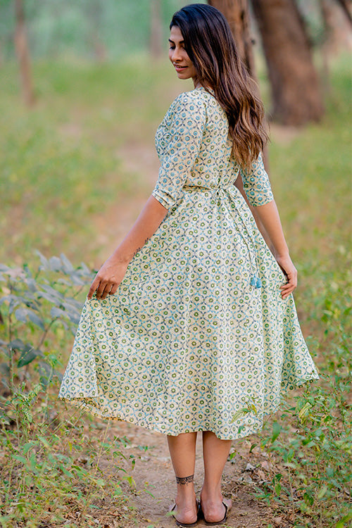 Okhai 'Juno' Cotton Hand Block Print Dress | Relove