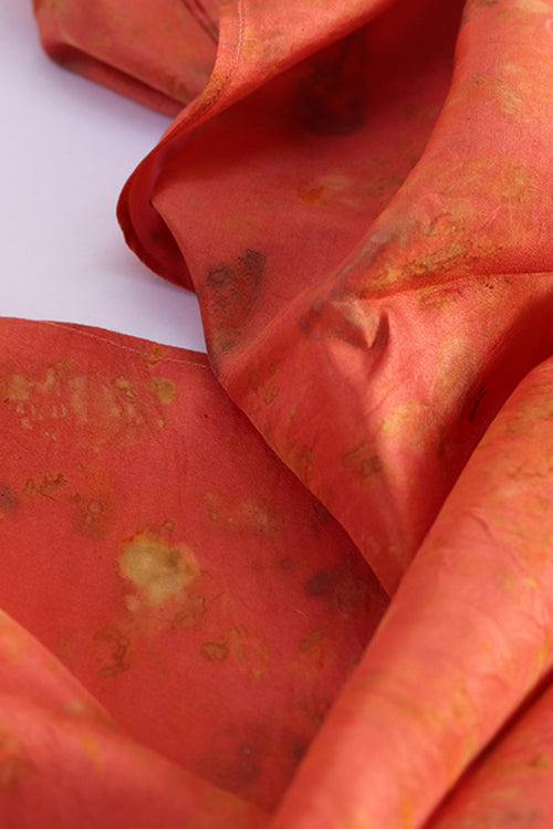 Mulya "Kumudh" Eco Printed Habutai Silk Yardage