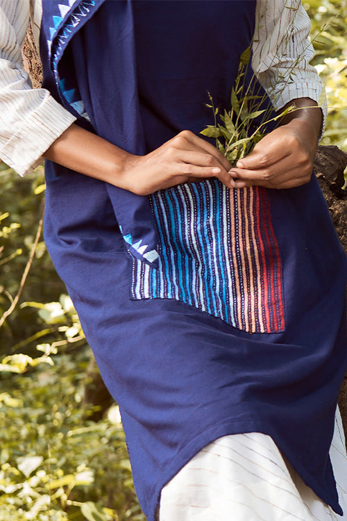 Okhai 'Vayu' Hand Embroidered Pure Cotton Apron
