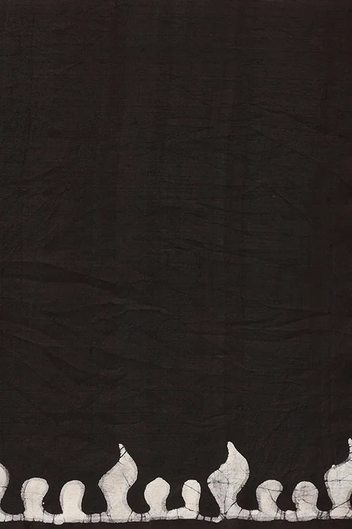 GC 'Chakra' Handwoven Hand Batik Pure Silk with SilkMark Saree