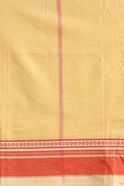 Punarjeevana Peach Body Off White Border Reversible Anne Hejje