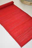 Dharini Bamboo Plain Runner Medium Red