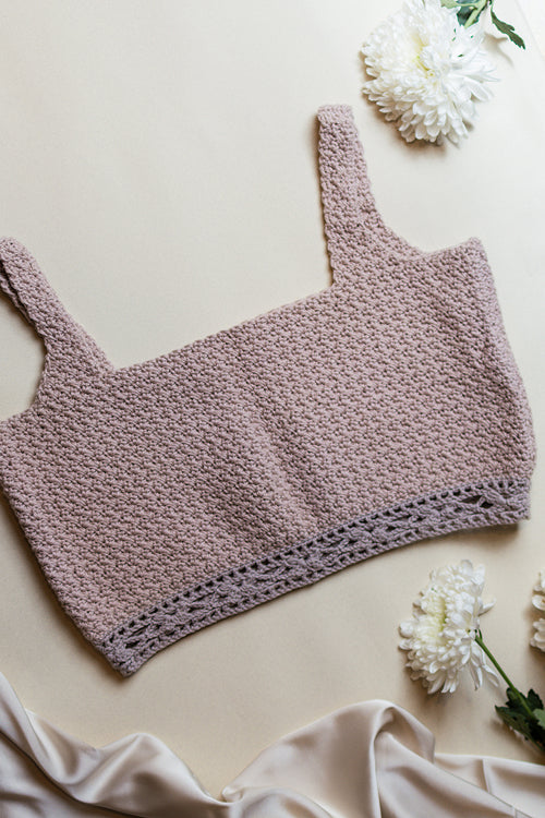 Samoolam Aakarsha Brown - Square Neck Blouse