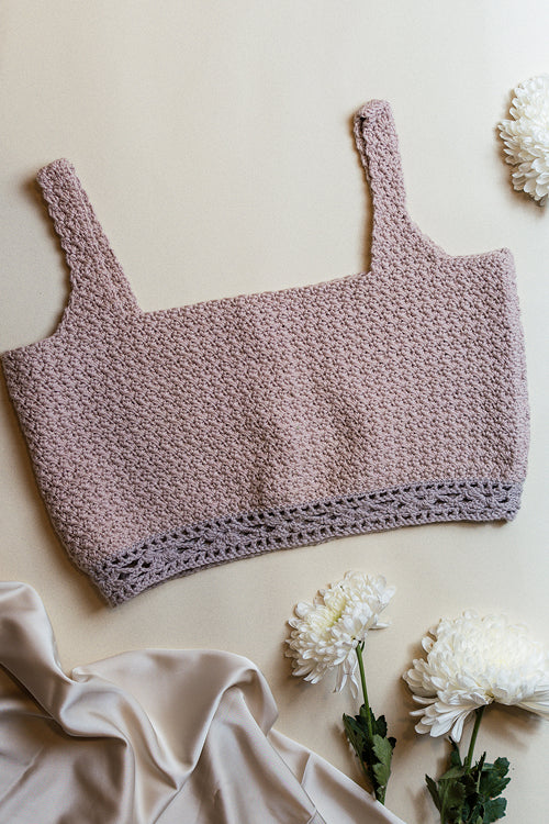 Samoolam Aakarsha Brown - Square Neck Blouse