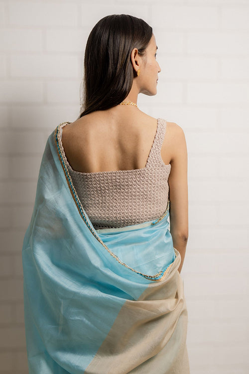 Samoolam Aakarsha Brown - Square Neck Blouse