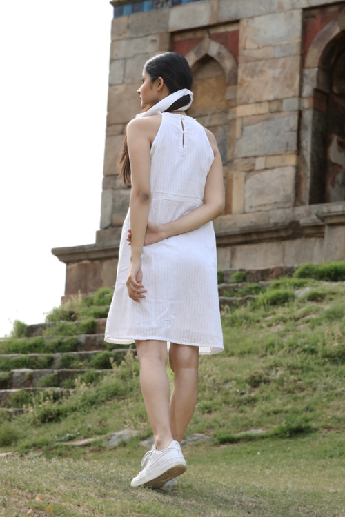 Bebaak Tropical Summer A Line Handwoven Dress
