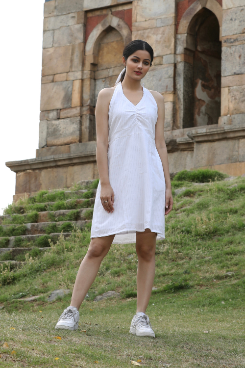 Bebaak Tropical Summer A Line Handwoven Dress