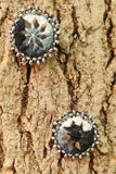 Antarang, Black And White Earrings, 100% Cotton. Hand Made By Divyang Rural Women