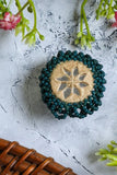 Antarang- Prakriti (Green) Bead Jumki Ring,  100% Cotton. Hand Made By Divyang Rural Women.