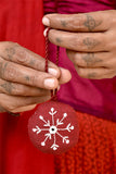 Okhai 'Winter Wonderland' Hand Embroidered Christmas Ornament