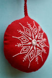 Okhai 'Holy Night' Hand Embroidered Christmas Ornament