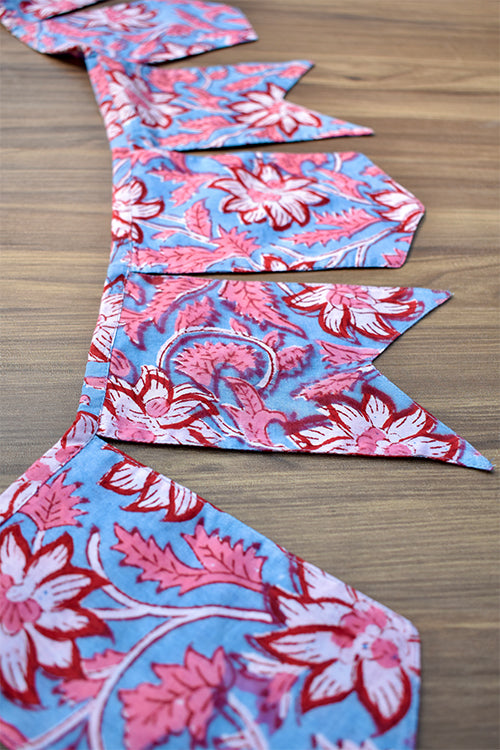 Okhai 'Grinch' Hand Block Printed Cotton Bunting