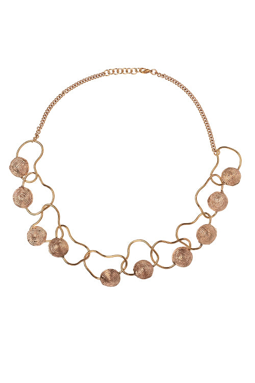 Miharu Aaradhya Elegance Dokra Necklace