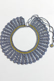 Samoolam Handmade Lace Collar Necklace ~ Grey
