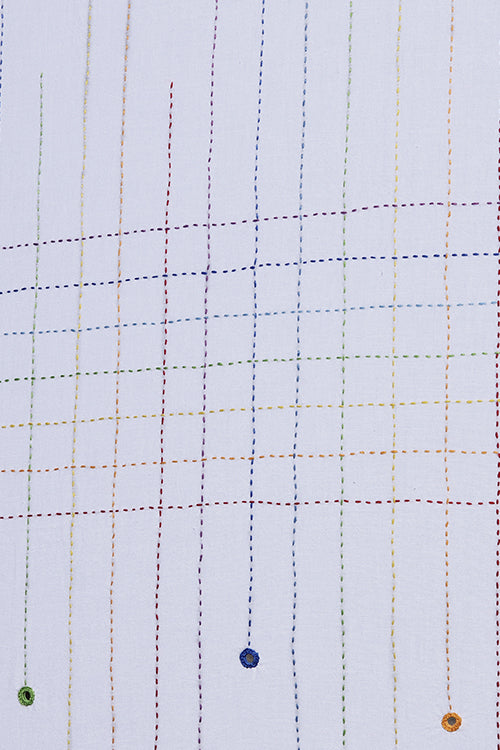 Okhai 'Rave' Hand Embroidered Mirror Work Curtain