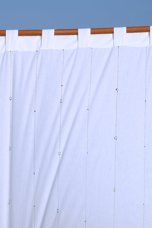 Okhai 'Envision' Hand Embroidered Mirror Work Curtain