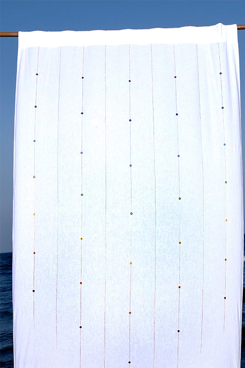 Okhai 'Envision' Hand Embroidered Mirror Work Curtain