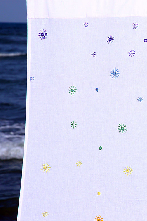 Okhai 'Imagination' Hand Embroidered Mirror Work Curtain