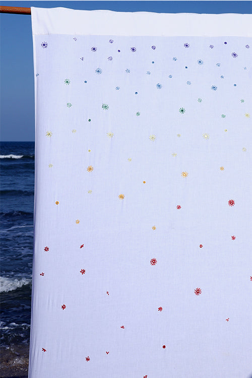 Okhai 'Imagination' Hand Embroidered Mirror Work Curtain