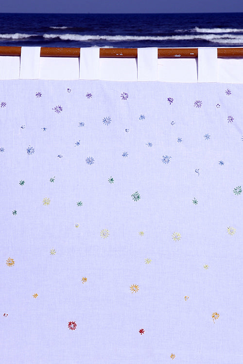 Okhai 'Imagination' Hand Embroidered Mirror Work Curtain