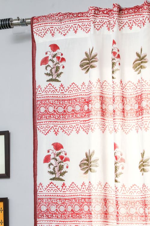 Sooti Syahi Made On Earth Hand Block Printed Door Curtain