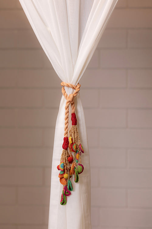 Samoolam Curtain Tie Backs (Set of 2) - Kono Lilies Bunch