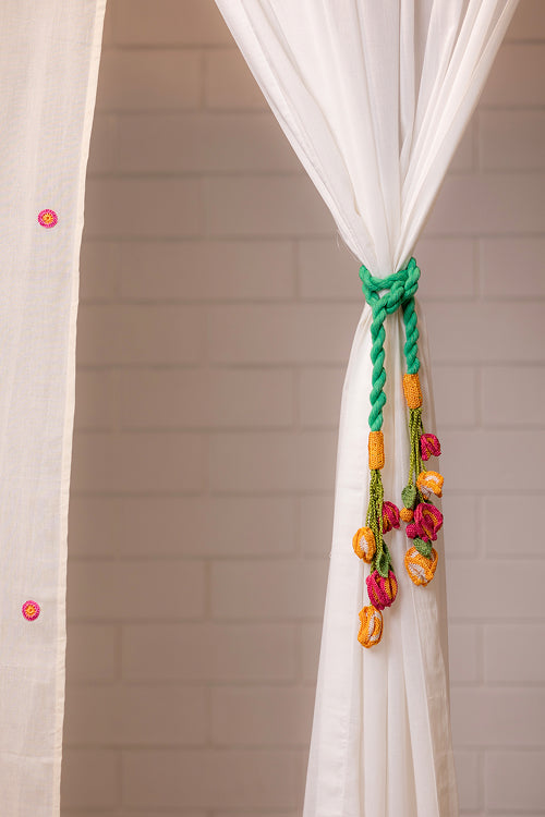 Samoolam Curtain Tie Backs (Set of 2) - Kono Bougainvillea Bunch