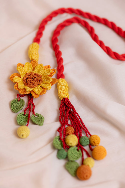 Samoolam Curtain Tie Backs (Set of 2) - Kono Sunflower joy