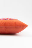 Orange Hand Woven Cotton Cushion Cover